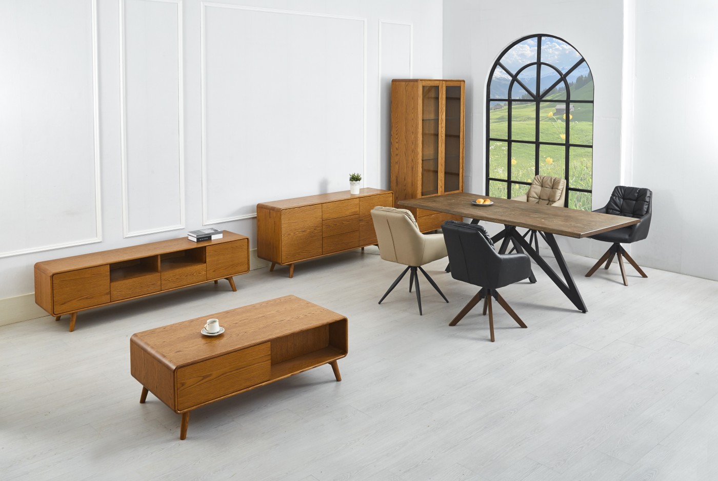 Dining chair wood frame