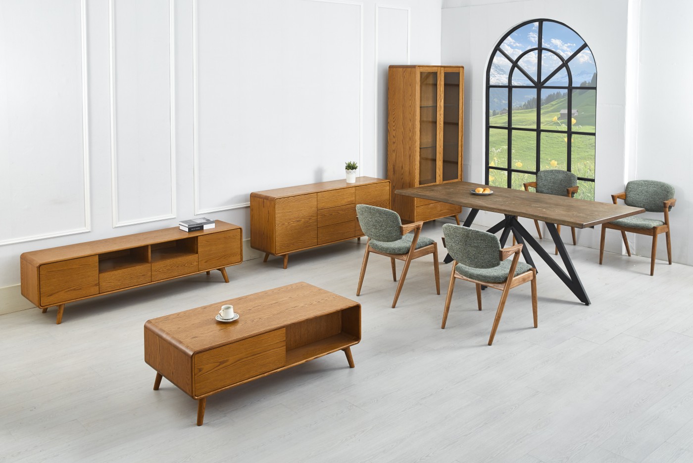 Dining chair wood frame