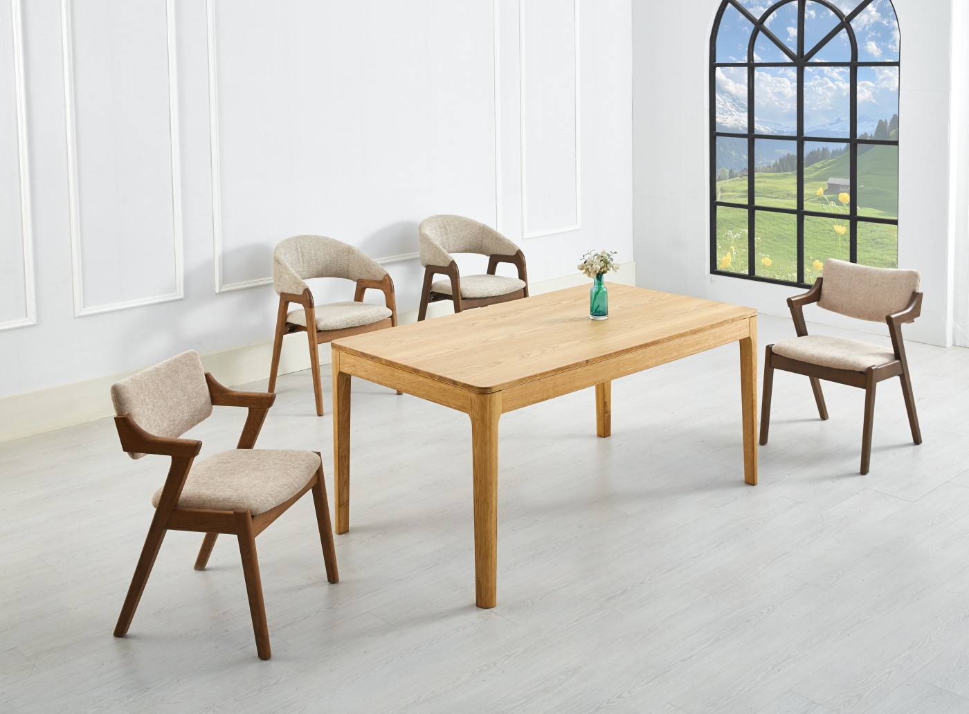 Dining chair wood frame