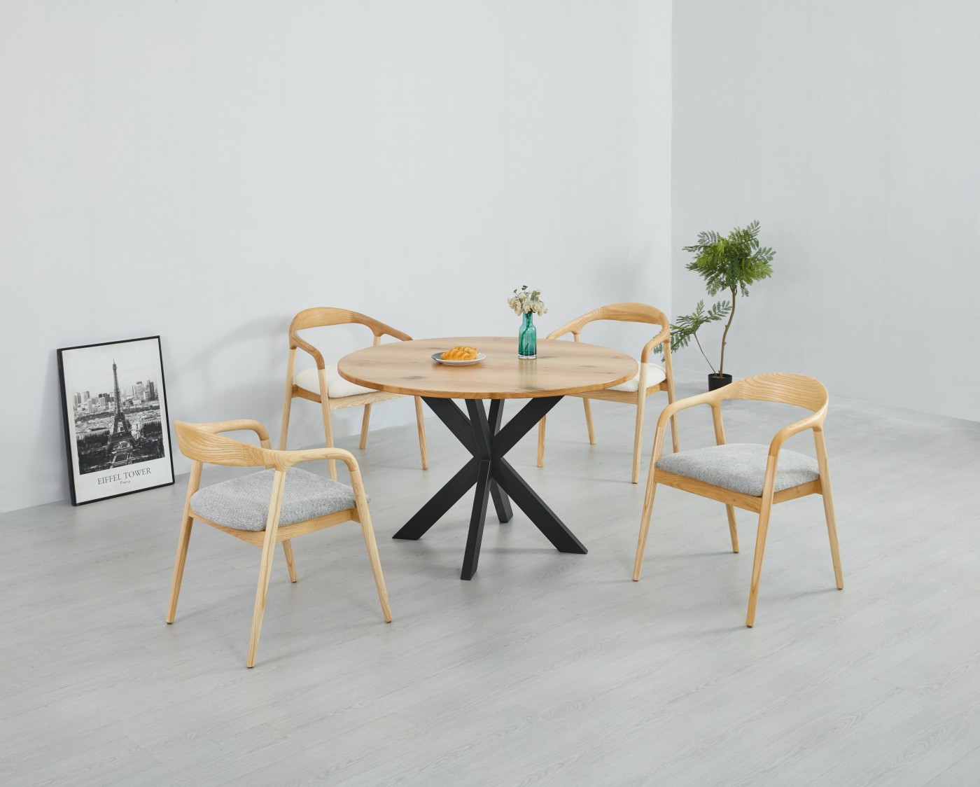 Dining chair wood frame